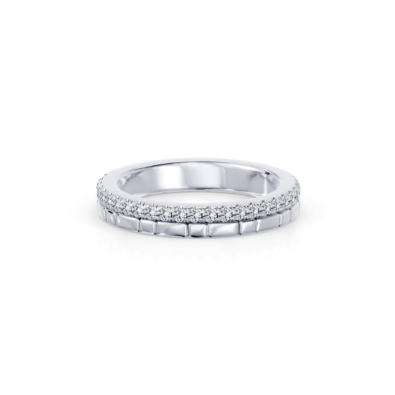 Soho 3MM Dual Band - One Row Pave image 2