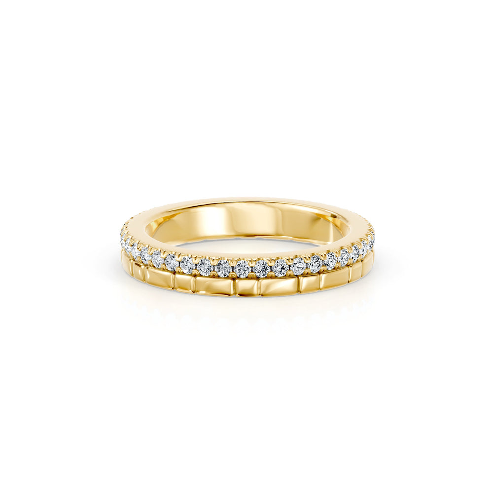 Soho 3MM Dual Band - One Row Pave image 4