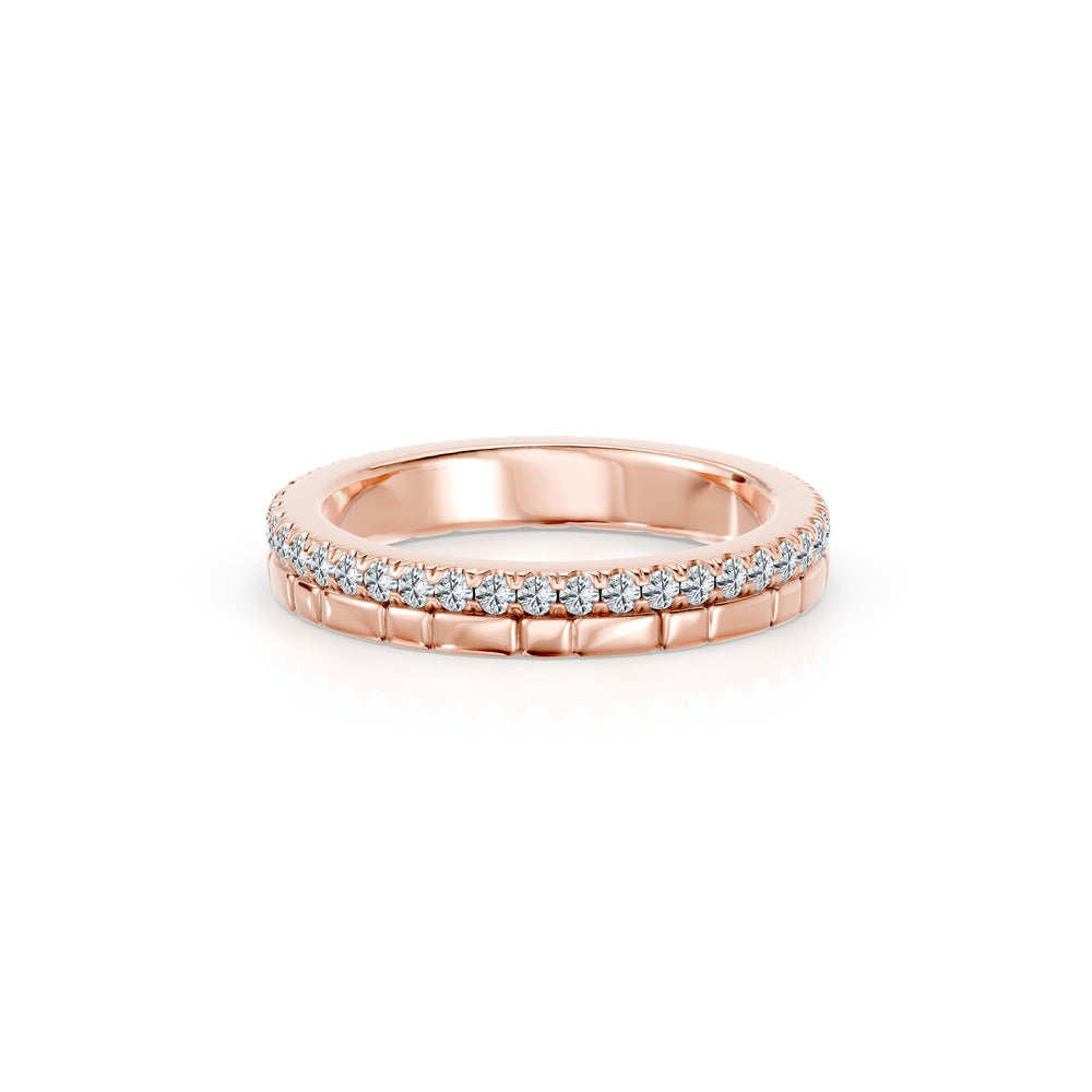 Soho 3MM Dual Band - One Row Pave image 9