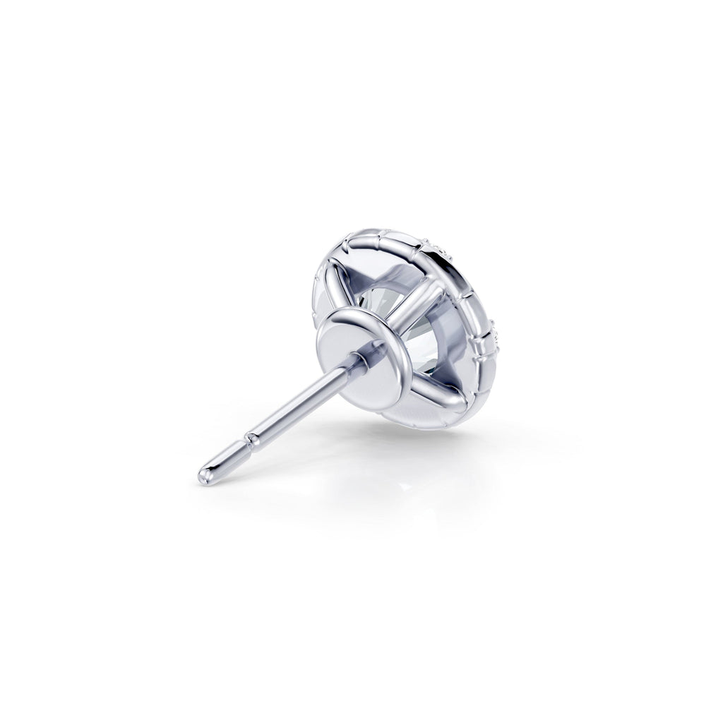 Soho Bezel Lab Diamond Round Brilliant Studded Studs image 15