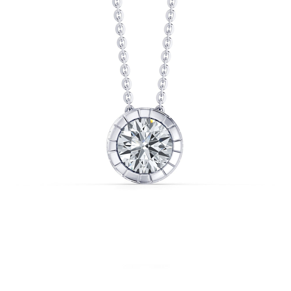 Soho Bezel Essential Lab Diamond Round Brilliant Necklace image 29