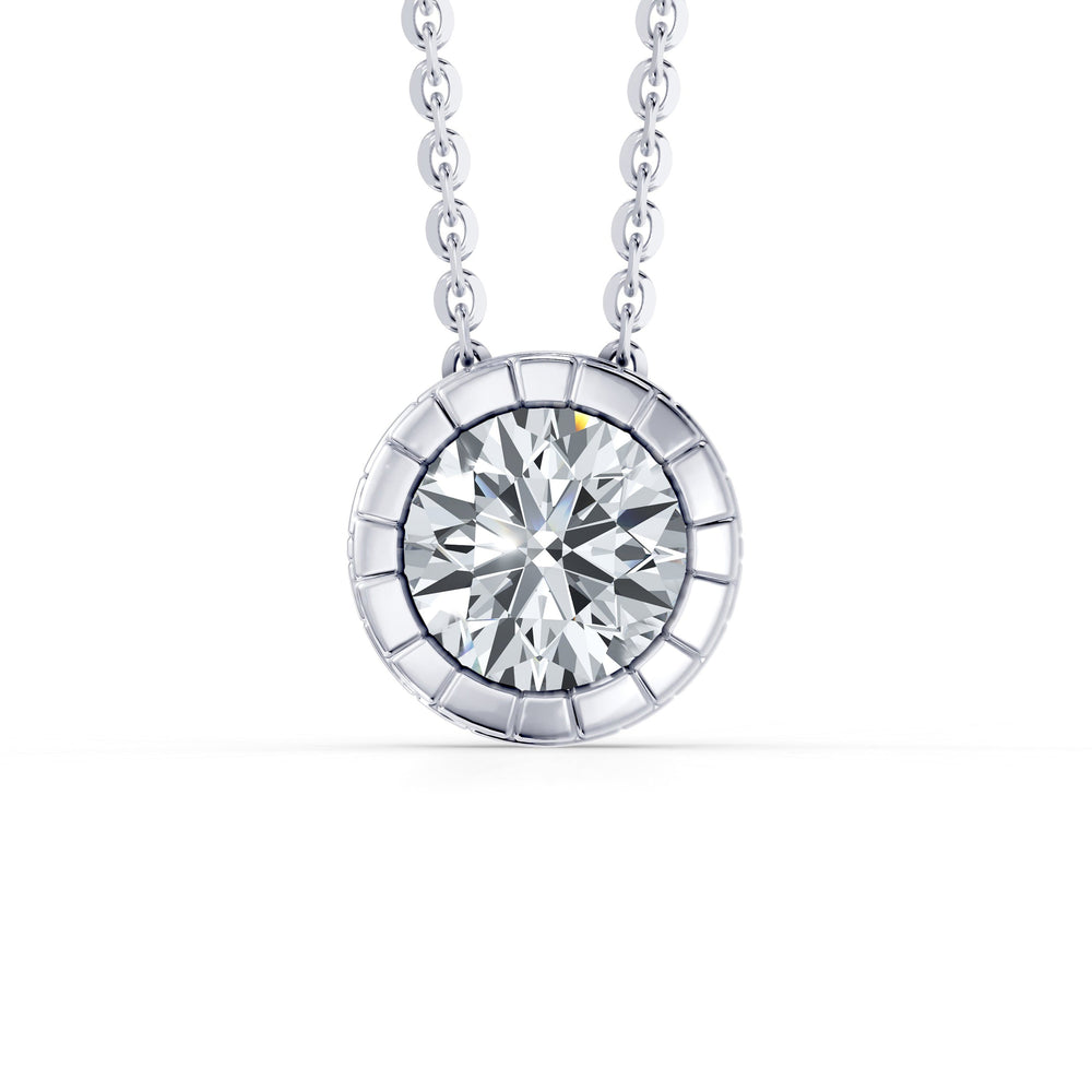 Soho Bezel Essential Lab Diamond Round Brilliant Necklace image 18