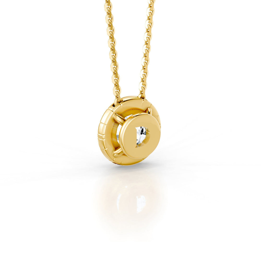 Soho Bezel Essential Lab Diamond Round Brilliant Necklace image 24