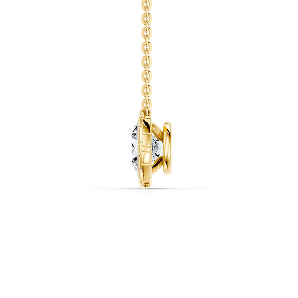 Soho Bezel Essential Lab Diamond Round Brilliant Necklace image 23