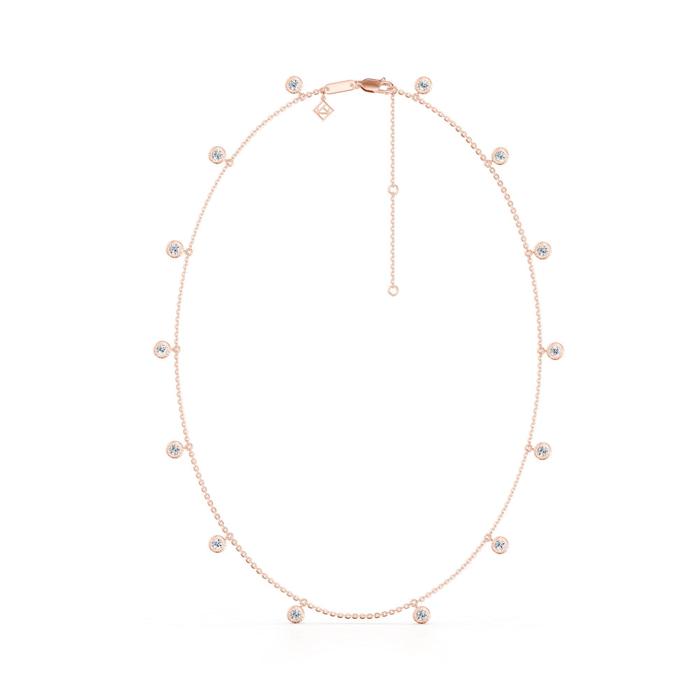 Soho Bezel Set Lab Diamond Charm Necklace image 15