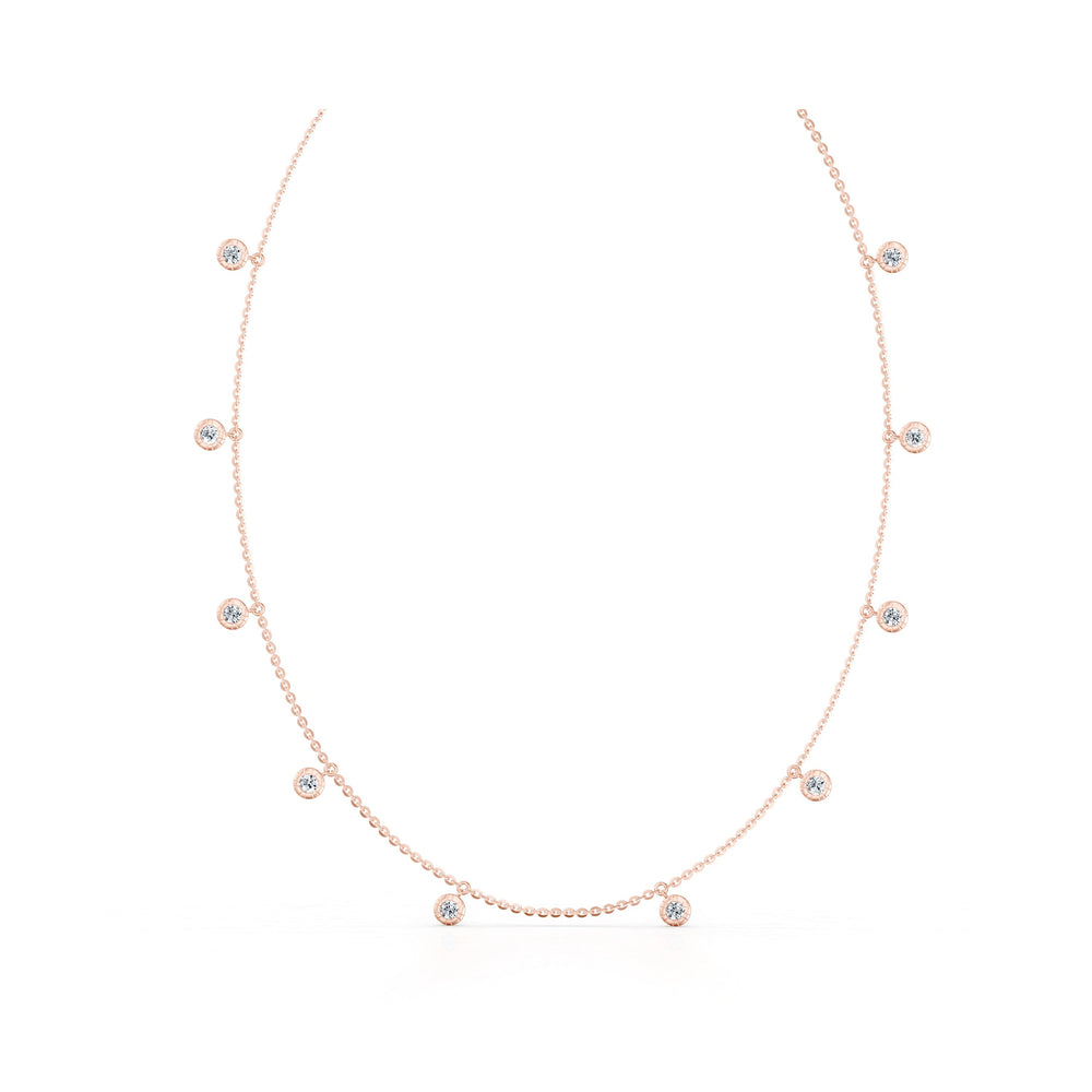 Soho Bezel Set Lab Diamond Charm Necklace image 11