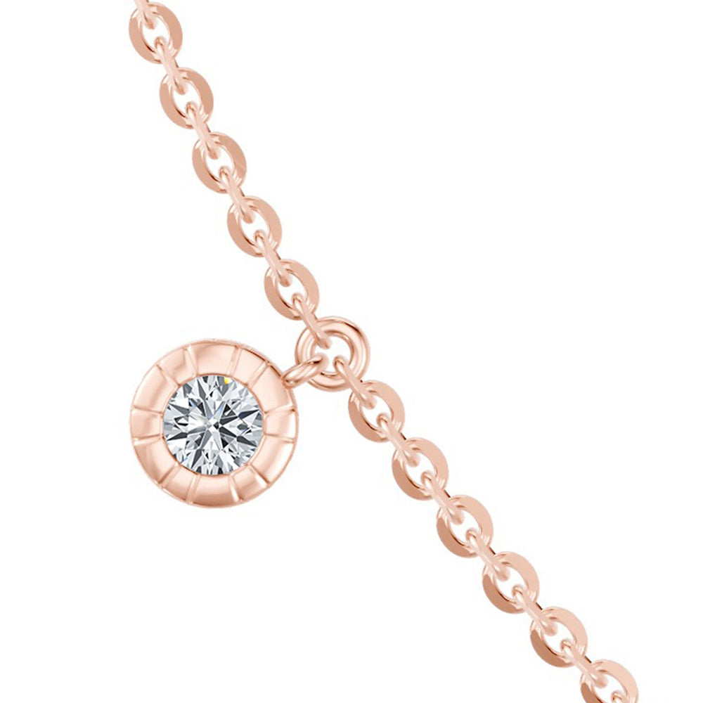Soho Bezel Set Lab Diamond Charm Necklace image 12