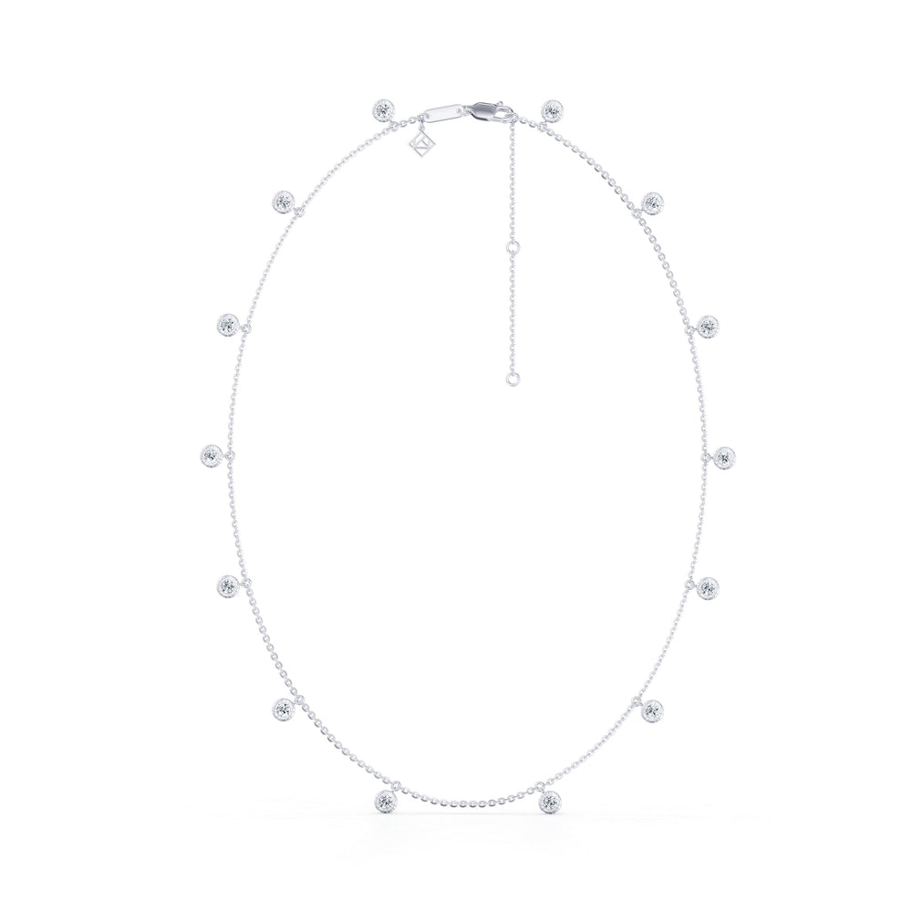 Soho Bezel Set Lab Diamond Charm Necklace image 5