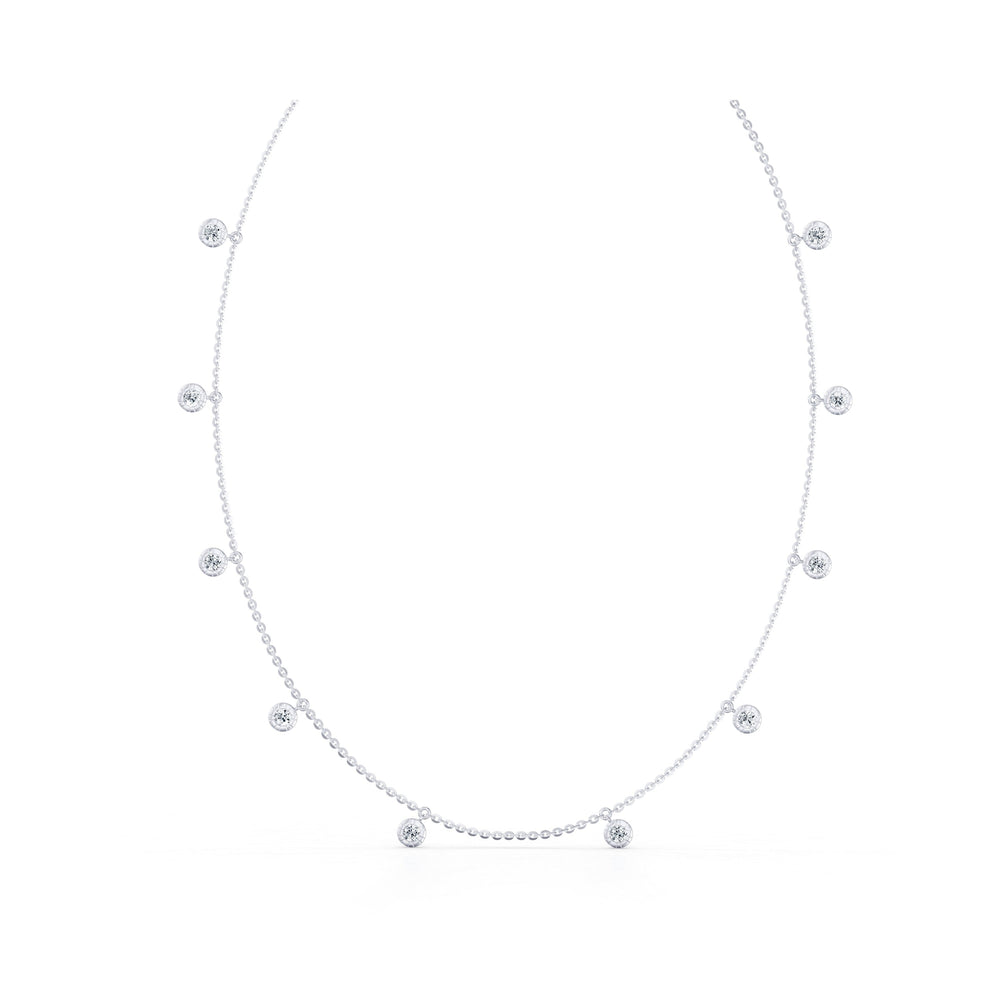 Soho Bezel Set Lab Diamond Charm Necklace image 1
