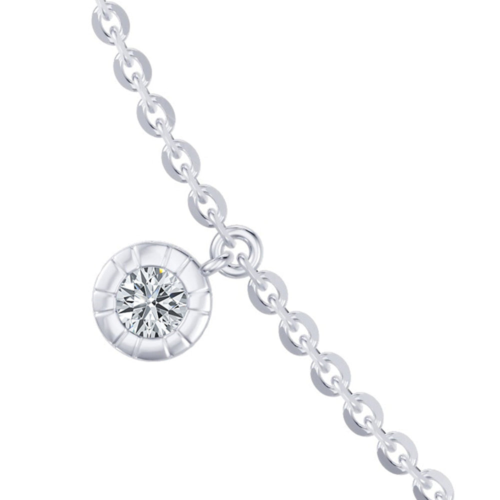 Soho Bezel Set Lab Diamond Charm Necklace image 17
