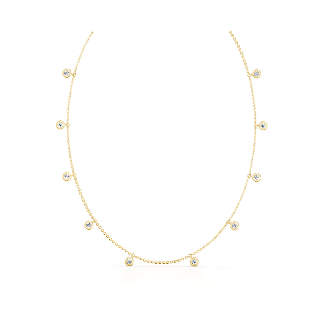 Soho Bezel Set Lab Diamond Charm Necklace image 6