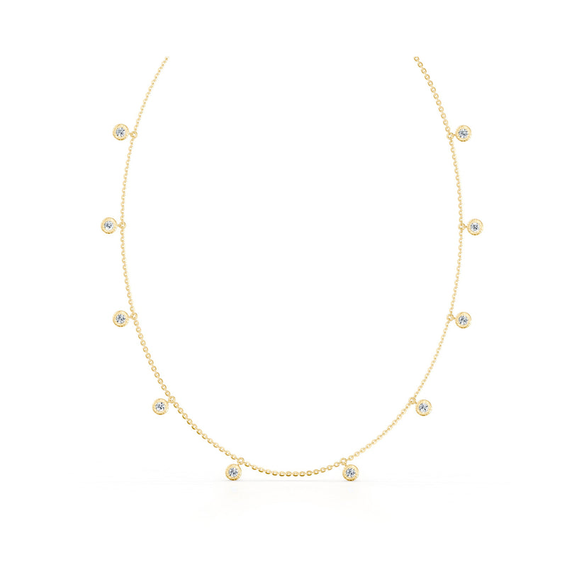 Soho Bezel Set Lab Diamond Charm Necklace image 6