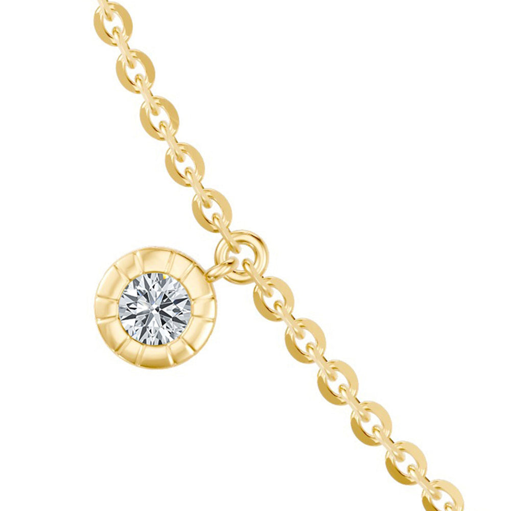Soho Bezel Set Lab Diamond Charm Necklace image 7