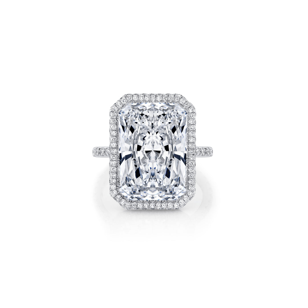 High Jewelry | Alyssa Radiant Seamless Halo® Lab Diamond Engagement ...