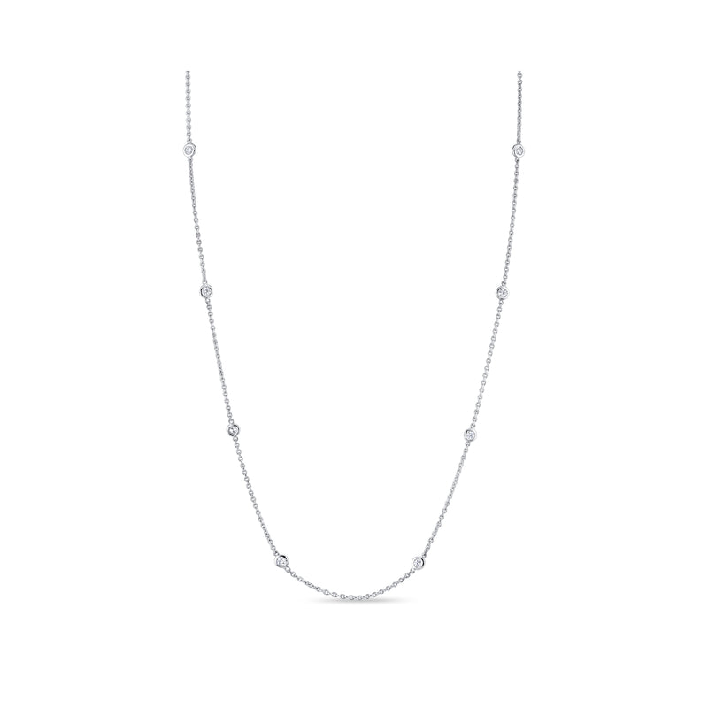 Bezel By The Yard Lab Diamond Necklace image 1
