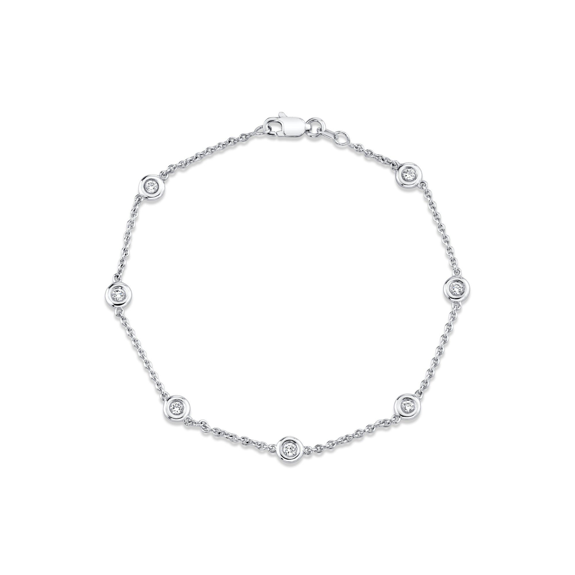 Bezel By The Yard Lab Diamond Bracelet | Jean Dousset