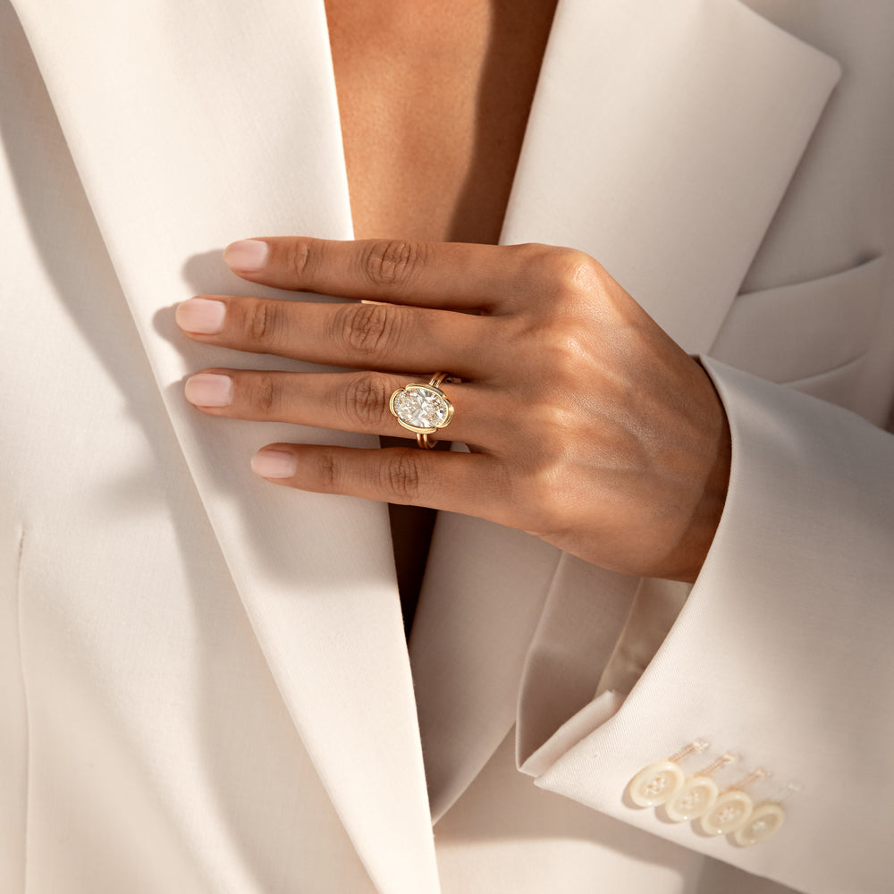 Dorée Solitaire Lab Diamond Engagement Ring image 6