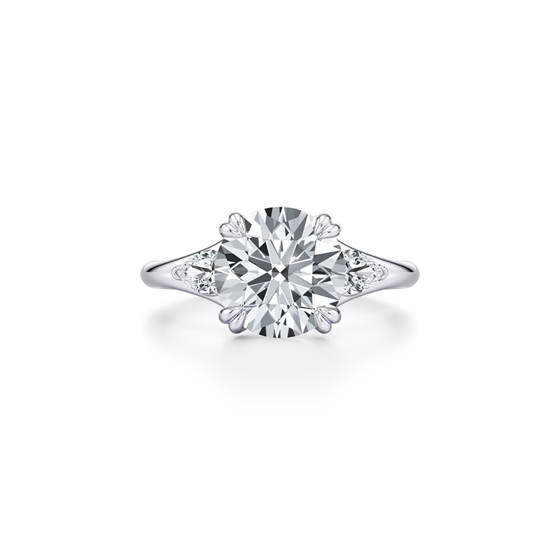High Jewelry | Jane Round Three Stone Engagement Ring image 1