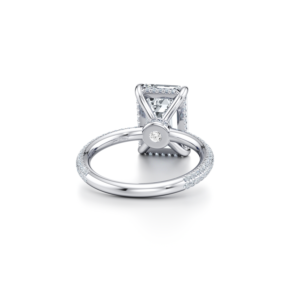 Audrey Emerald Cut Solitaire Lab Diamond Engagement Ring image 3