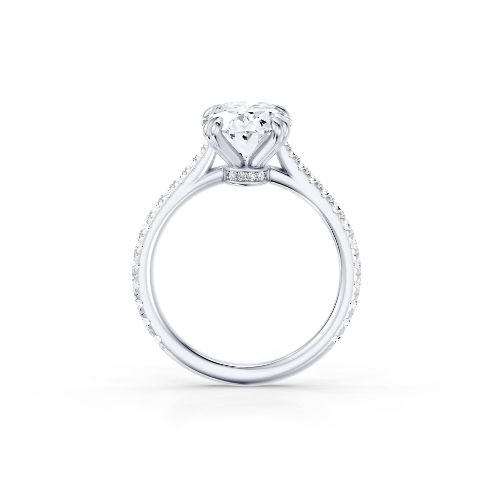 Chelsea Oval Brilliant Cut Lab Diamond Solitaire Engagement Ring image 4