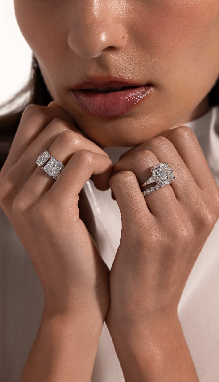 Lab-Grown Diamond Engagement Rings Mobile Banner