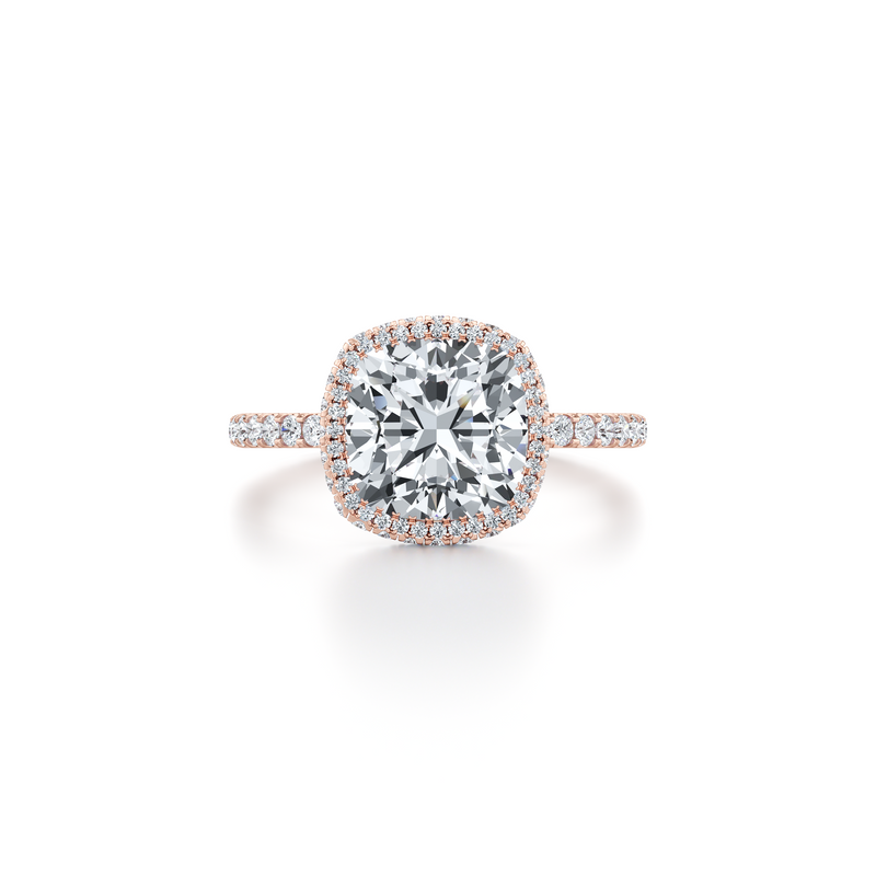 Alyssa Seamless Halo® Lab Diamond Engagement Ring image 51