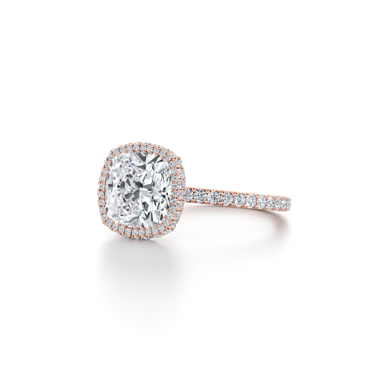 Alyssa Seamless Halo® Lab Diamond Engagement Ring image 52