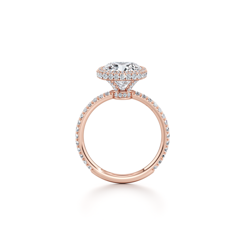 Alyssa Seamless Halo® Lab Diamond Engagement Ring image 54