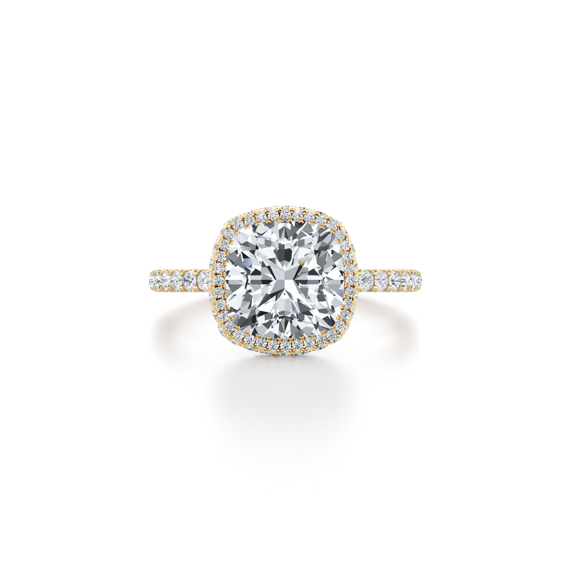 Alyssa Seamless Halo® Lab Diamond Engagement Ring image 46
