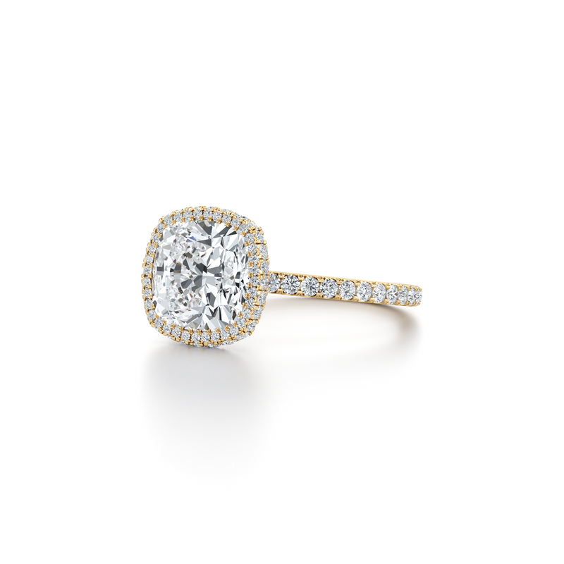 Alyssa Seamless Halo® Lab Diamond Engagement Ring image 47