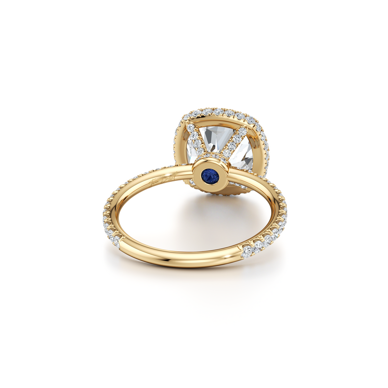 Alyssa Seamless Halo® Lab Diamond Engagement Ring image 48