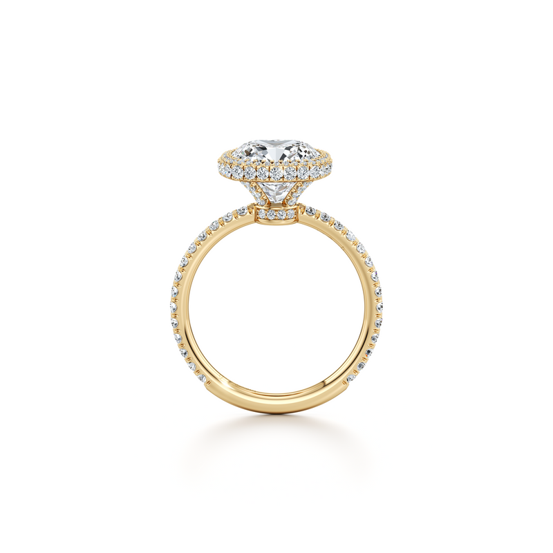 Alyssa Seamless Halo® Lab Diamond Engagement Ring image 49