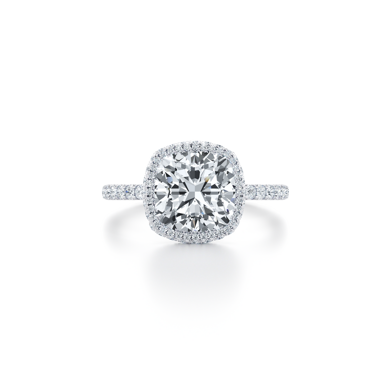 Alyssa Seamless Halo® Lab Diamond Engagement Ring image 41
