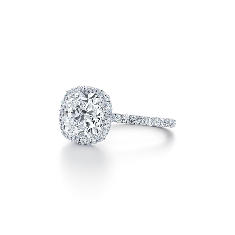 Alyssa Seamless Halo® Lab Diamond Engagement Ring image 42