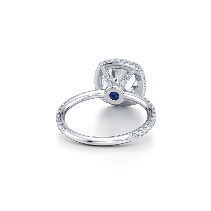 Alyssa Seamless Halo® Lab Diamond Engagement Ring image 43