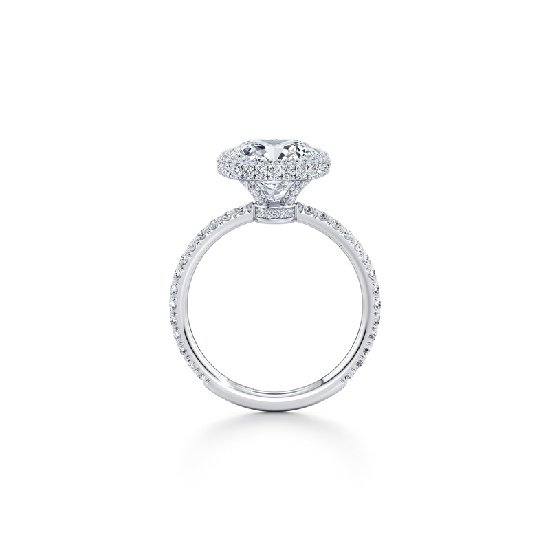 Alyssa Seamless Halo® Lab Diamond Engagement Ring image 44