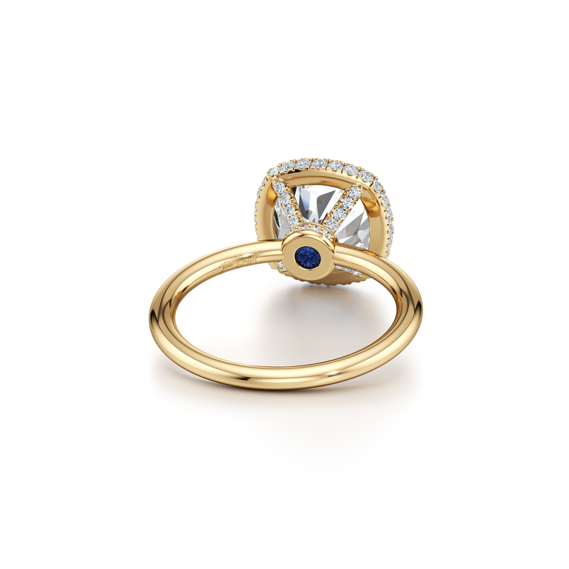 Alyssa Seamless Halo® Lab Diamond Engagement Ring image 28