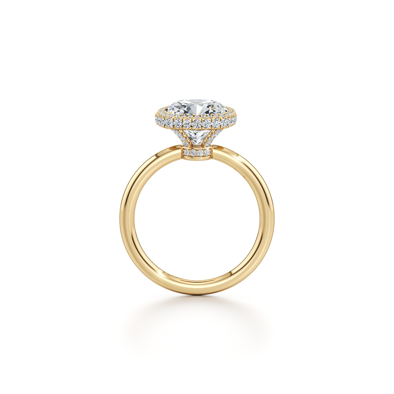 Alyssa Seamless Halo® Lab Diamond Engagement Ring image 29