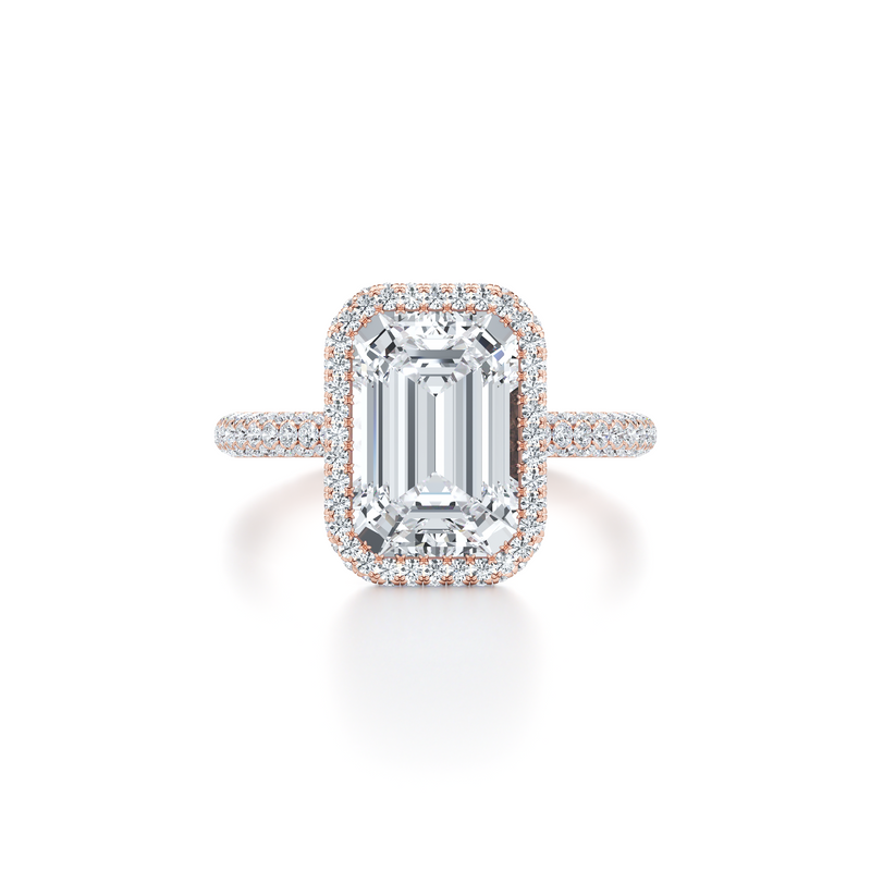 Alyssa Seamless Halo® Lab Diamond Engagement Ring image 91