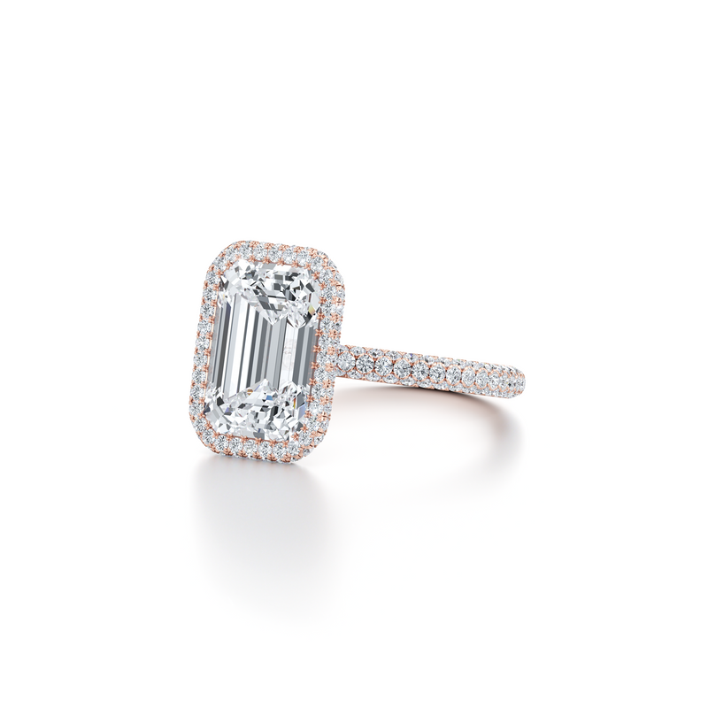 Alyssa Seamless Halo® Lab Diamond Engagement Ring image 92
