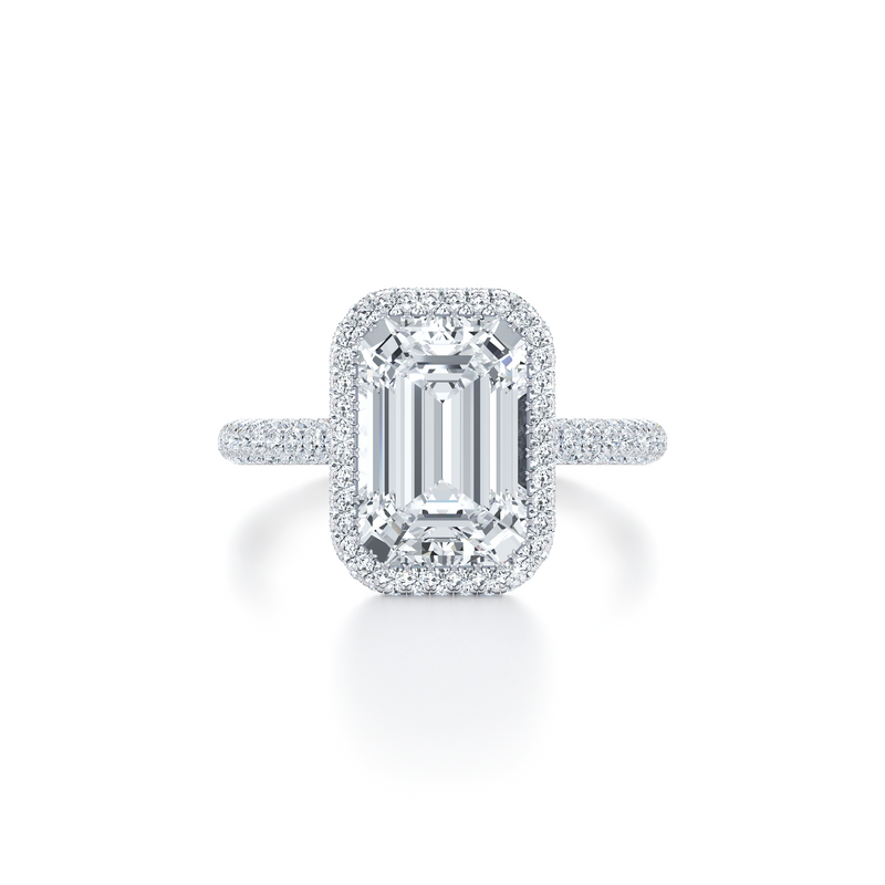 Alyssa Seamless Halo® Lab Diamond Engagement Ring image 81