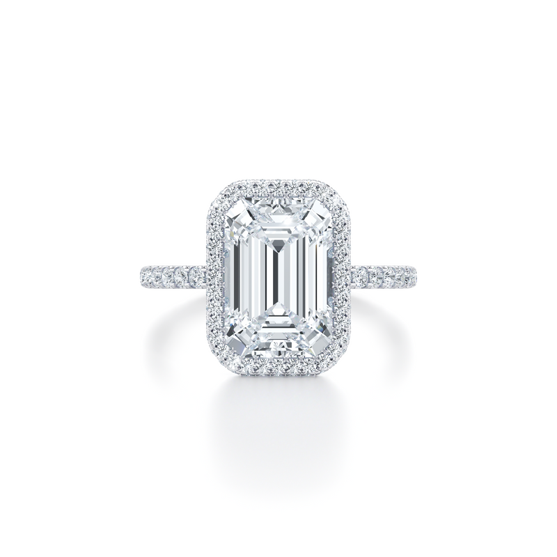 Alyssa Seamless Halo® Lab Diamond Engagement Ring image 61