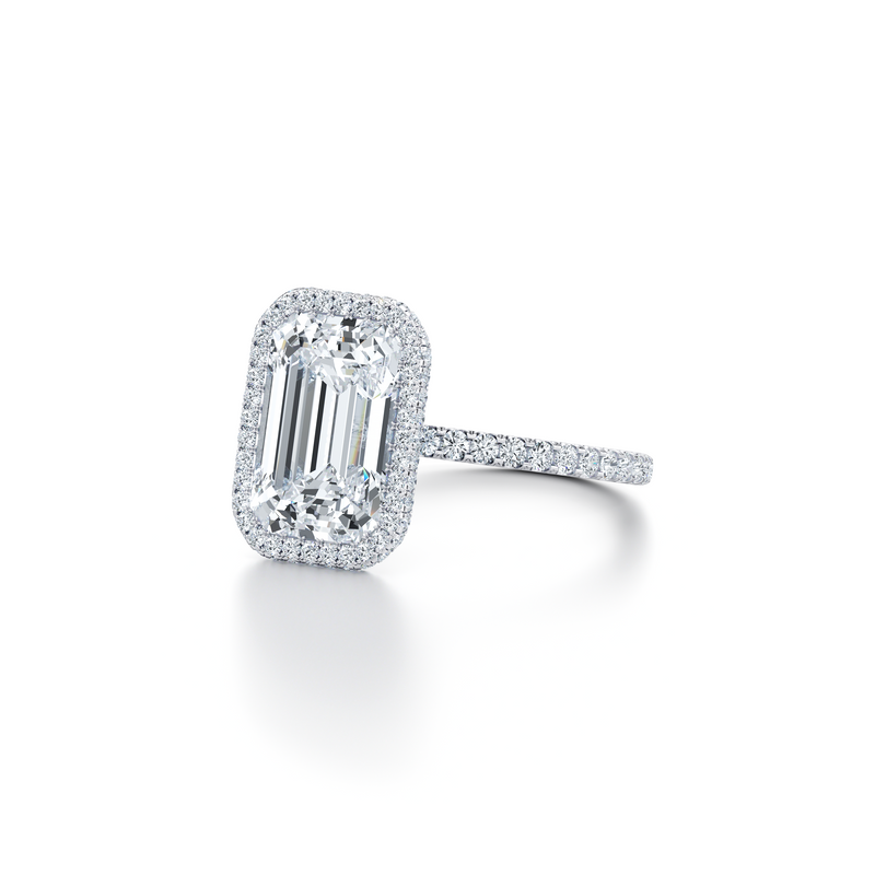 Alyssa Seamless Halo® Lab Diamond Engagement Ring image 62