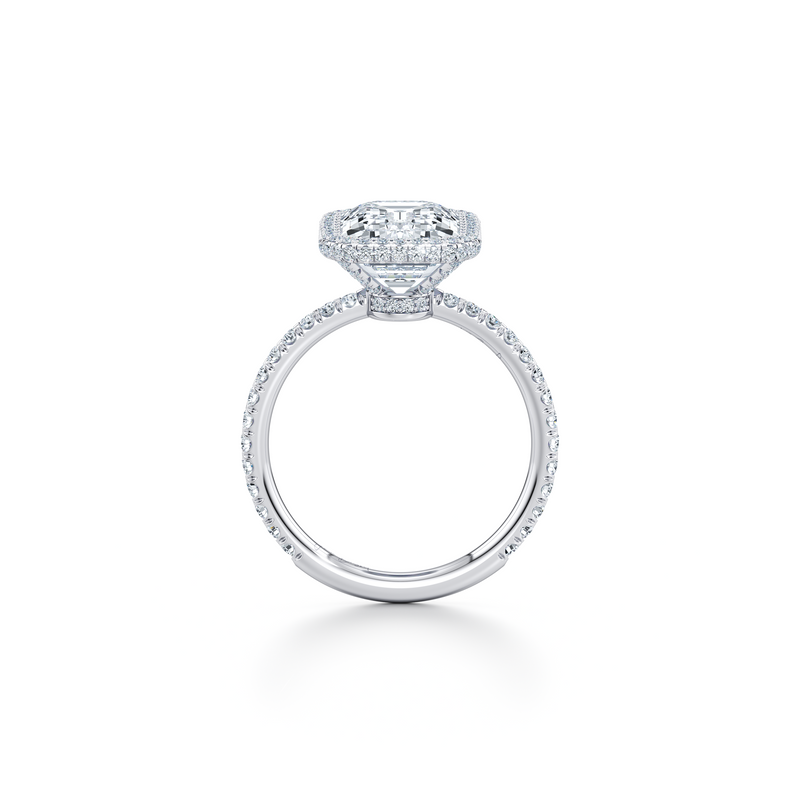 Alyssa Seamless Halo® Lab Diamond Engagement Ring image 64