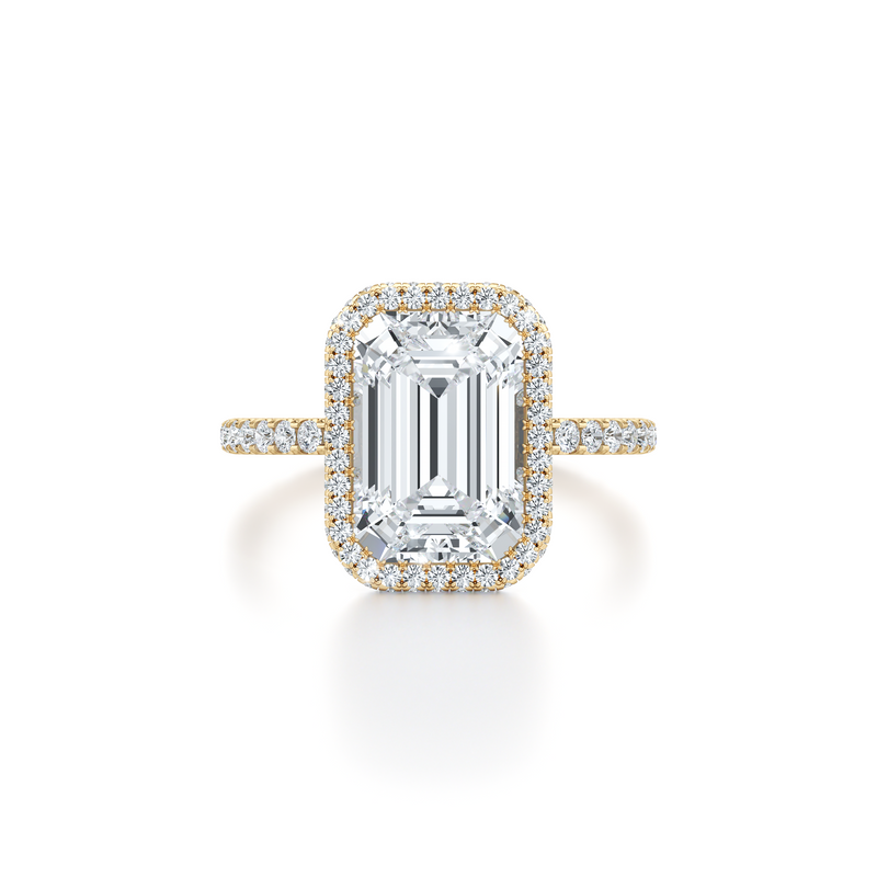 Alyssa Seamless Halo® Lab Diamond Engagement Ring image 66