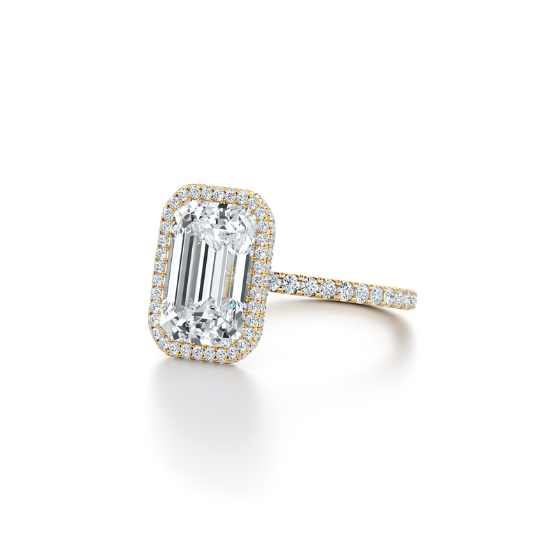 Alyssa Seamless Halo® Lab Diamond Engagement Ring image 67