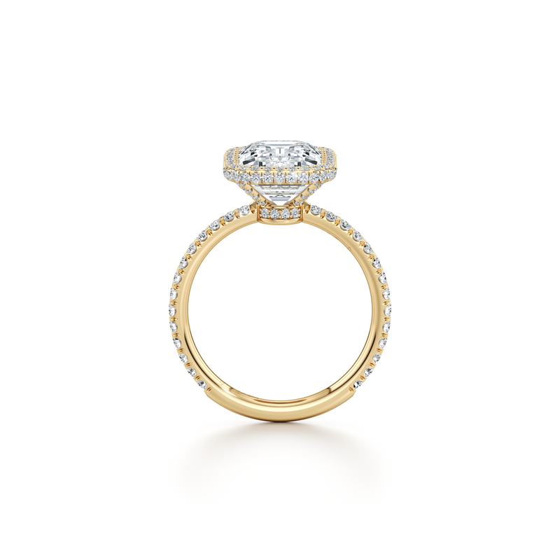 Alyssa Seamless Halo® Lab Diamond Engagement Ring image 69