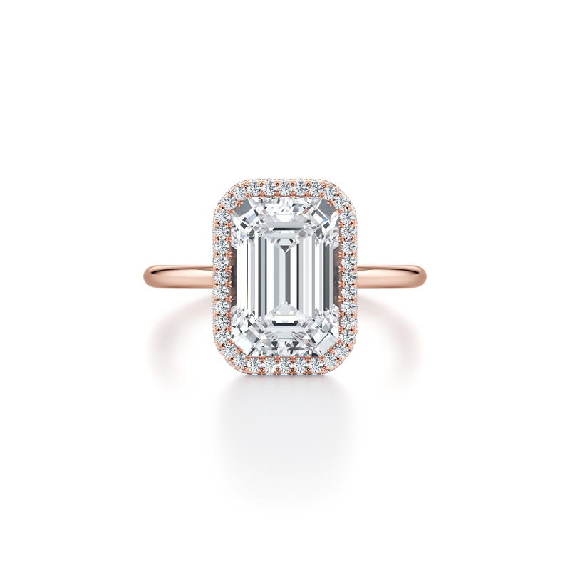 Alyssa Seamless Halo® Lab Diamond Engagement Ring image 71