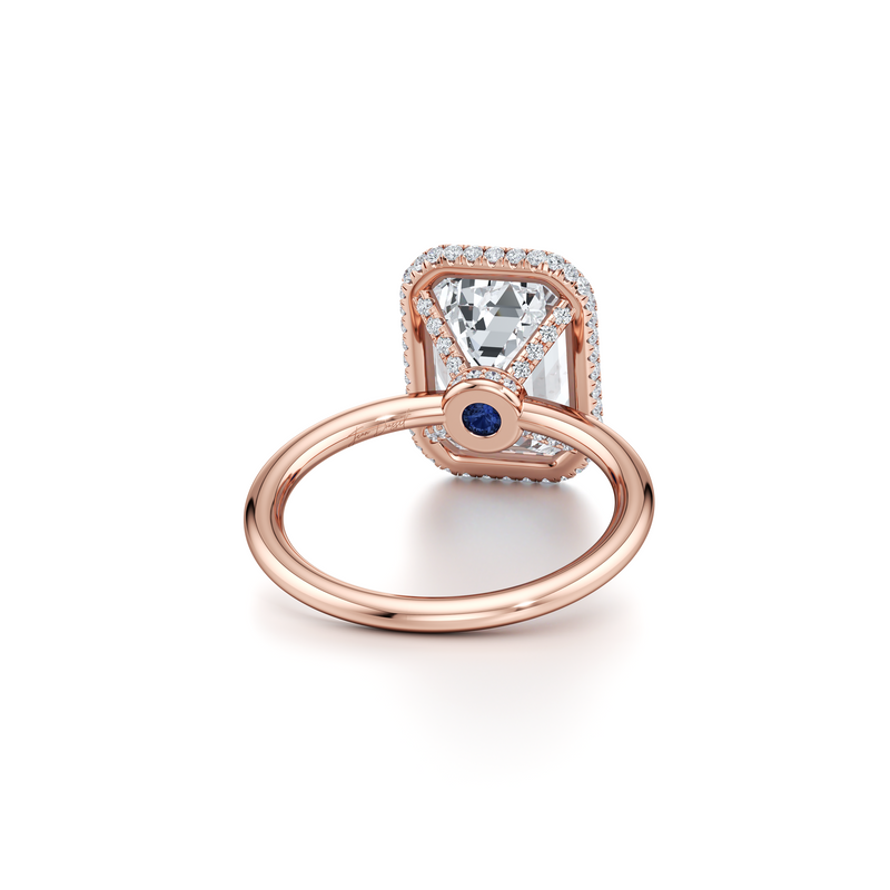 Alyssa Seamless Halo® Lab Diamond Engagement Ring image 73