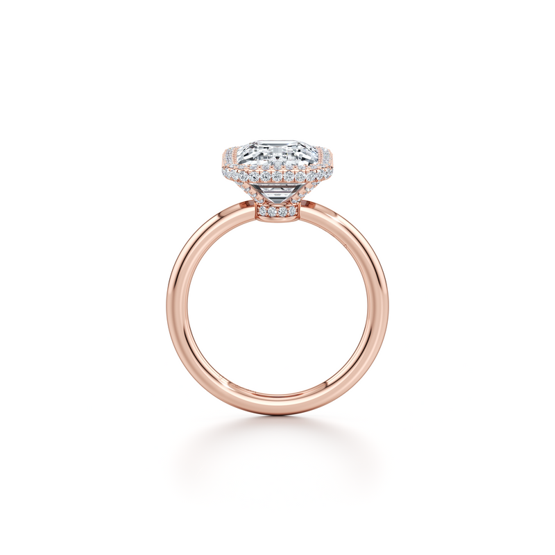 Alyssa Seamless Halo® Lab Diamond Engagement Ring image 74